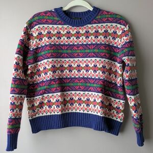 J. Crew Fair Isle Crewneck Sweater
